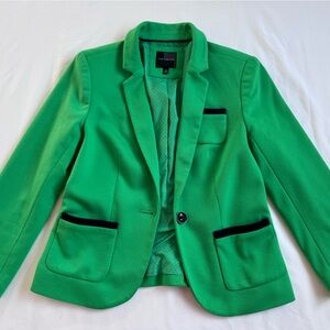 The Limited Green Blazer with Black Details